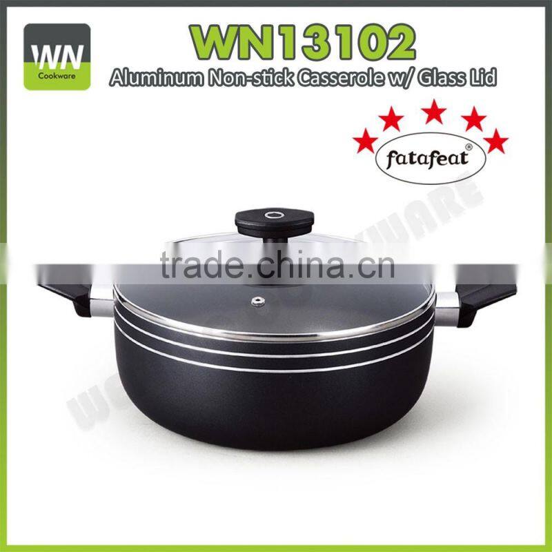 Top high quality powder coating cookware non stick/ceramiccookware set with inner coating
