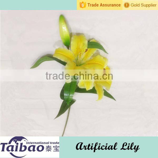 Tianjin Taibo wholesale long casing stem PU artificial stargazer lilies