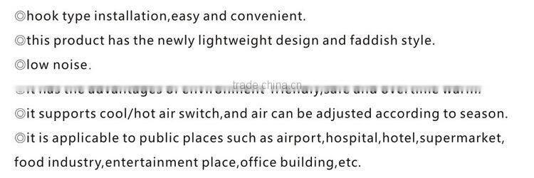 Silver Plastic automatic Sensor Hand Dryer