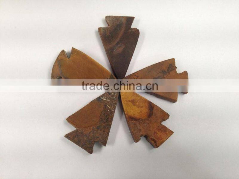 Natural Loose Gemstone Carved Christmas Tree Pendants For Christmas Gift