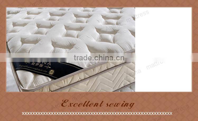high quality home furniture commerce queen size euro top pocket spring mattress