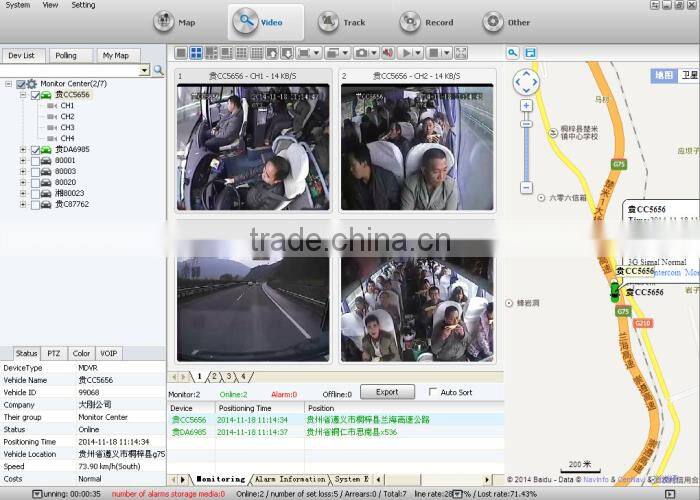 Made in China MDVR 128GB SD Card Car/Truck 4CH DVR Realtime CCTV DVR best Security&Protection products