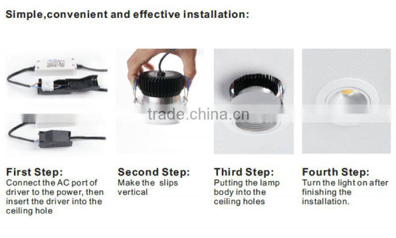 Excellent High CRI 3 inch 6w COB LED downlight