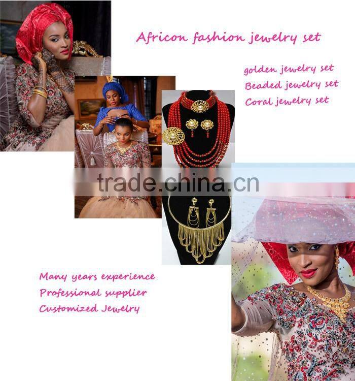 JQ007 -3 2015 fashion african beads jewelry set wholesale bridal jewelry sets african wedding jewelry set for party