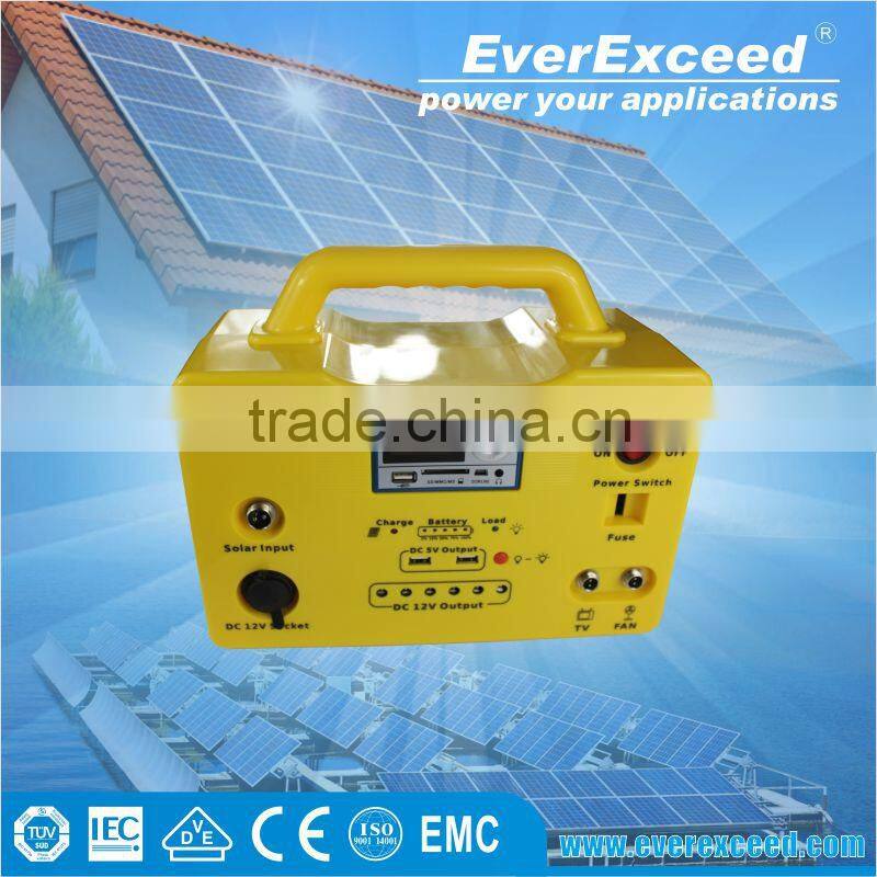 EverExceed 20W ups battery cabinet Solar Home System for home and outside