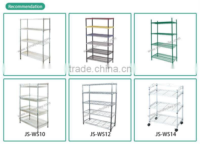 Chromed Display Shelves With 4 layers