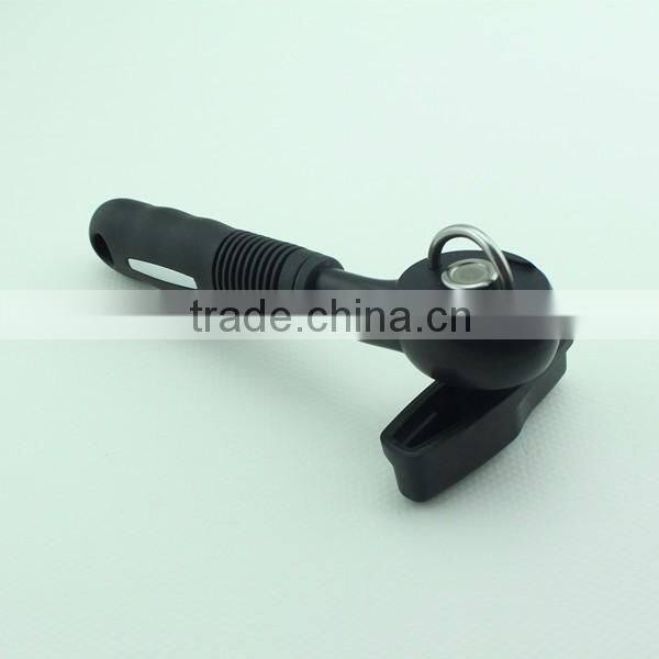 Safety Manual Can Opener Smooth Edge Safe Side Cut Ultra Sharp With Soft Rubber Handle