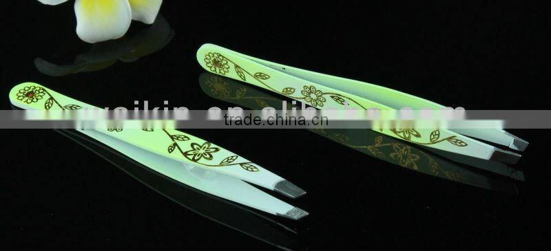 Special Edition Floral Print Tweezer Lady Eyebrow Clip Makeup Tools