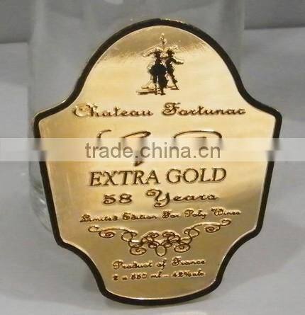 customizable beer or wine bottle metal label