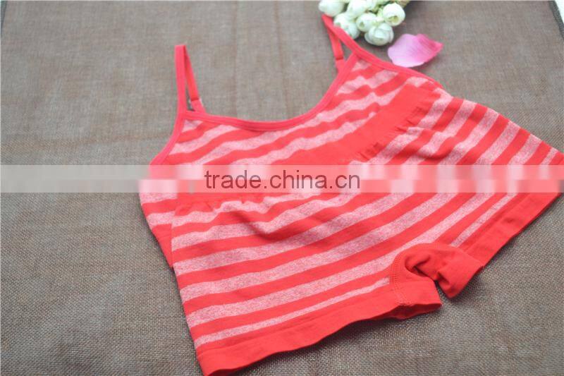 Wholesale little girl seamless panty and bra underwear set for young girls