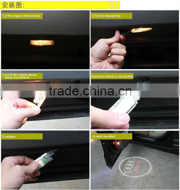customizing car logo laser door light plug&play