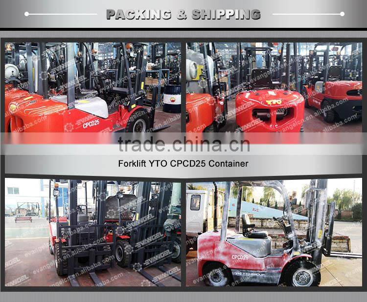 yto cpcd 25 china forklift manufacture forklift truck forklift diesel