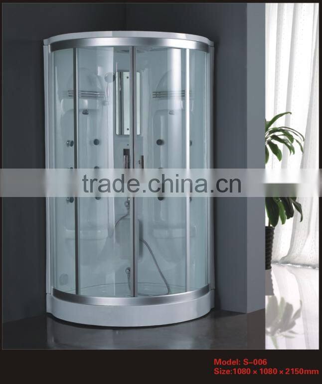 Full use of the arc of a person computer Steam Room S-006