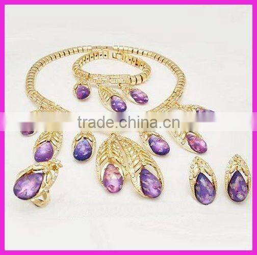 2012 18K gold plated africa jewelry set