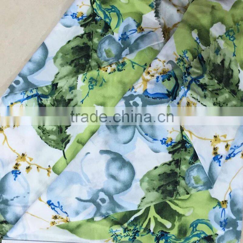 45s Flower Print Rayon Viscose Challis Fabric 100%rayon fabric clothing textile fabrics