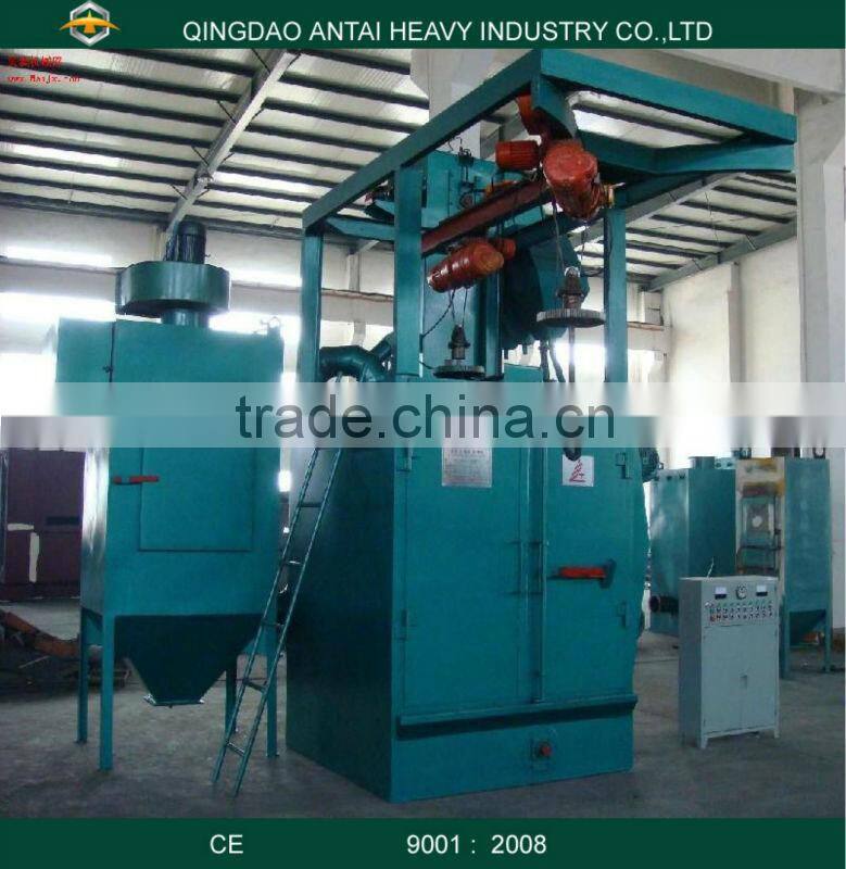 Continuous hook shot blasting machine
