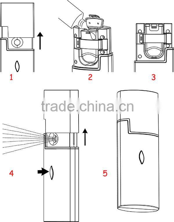 2014 Newest Handy Nano Water Proof Nano Silver Spray for Face Moisturizing