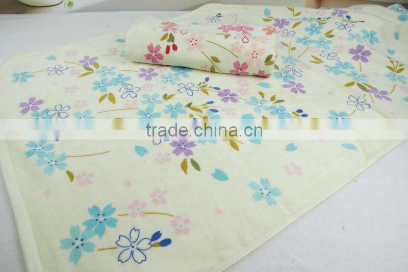 Manufacturer direct marking 100%Cotton and high absorbent custom printed household towels