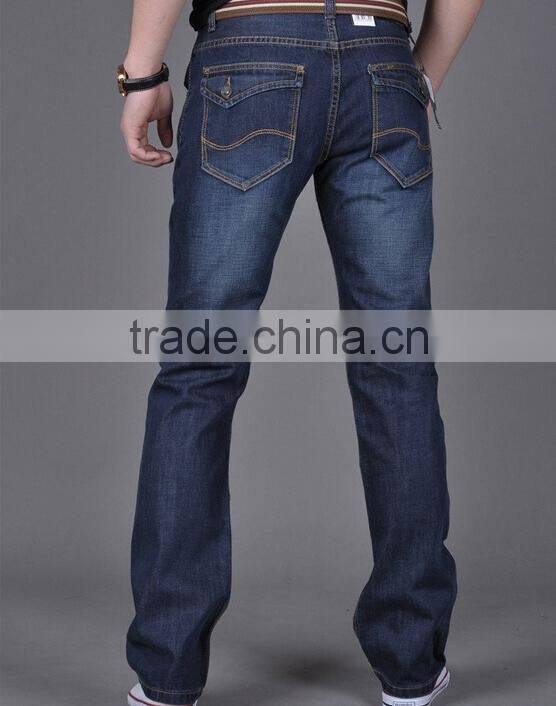 european-styled denim jeans straight jeans men baggy jeans