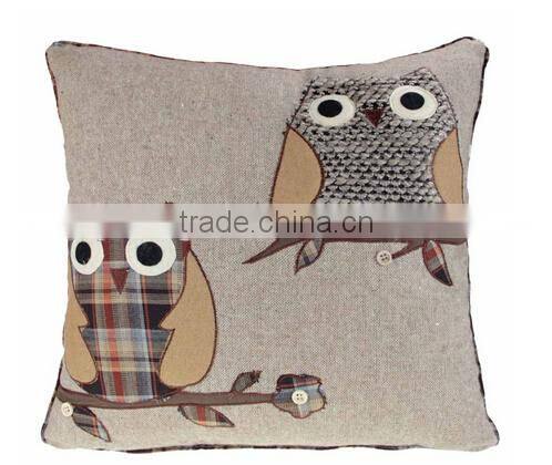 decorative owl pillow brown/pillow case/washable pillow cases/Cushion Cover Pillowcase Owl