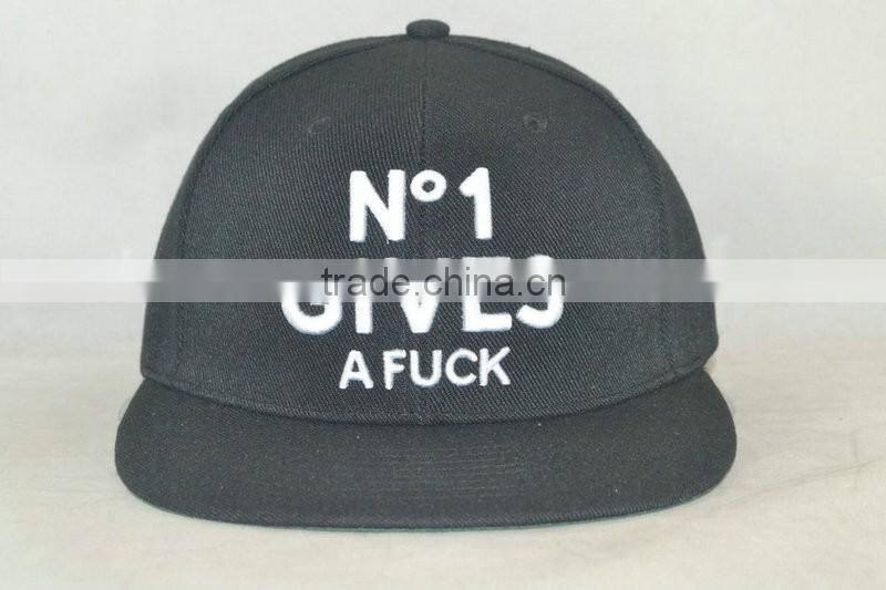 custom simple snapback new design embroidery flat brim snapback