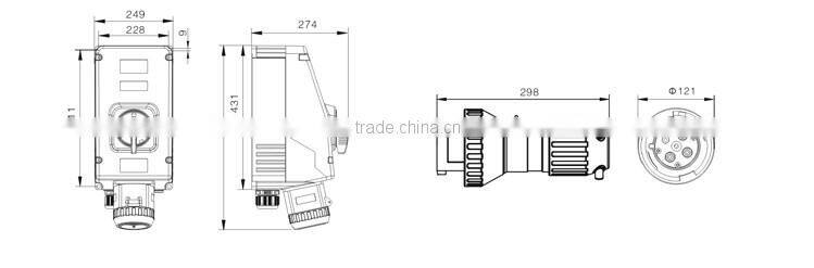 Hot Sale IECEx&ATEX Certified 63A Explosion Proof Plastic Sockets and Plugs
