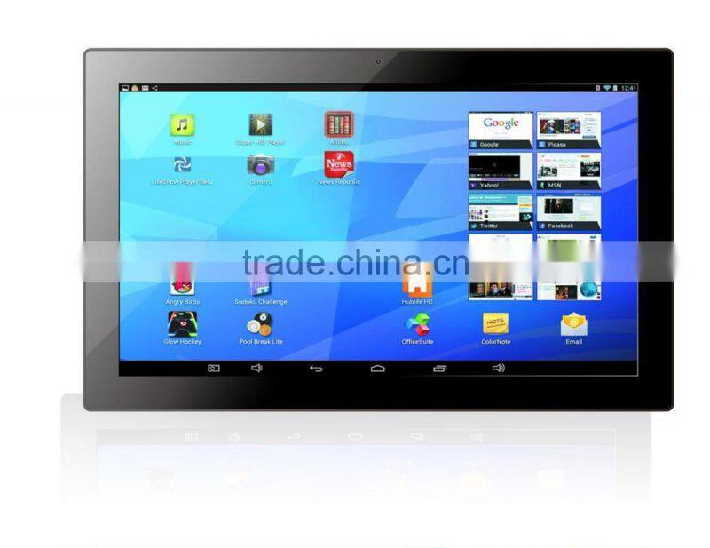 Android tablet pc 18.5 inch capacitance touch screen for digital signage