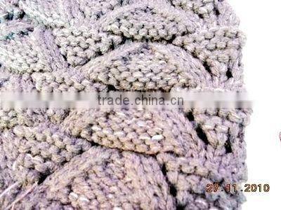 fashion Acrylic knitted beanie with pompon