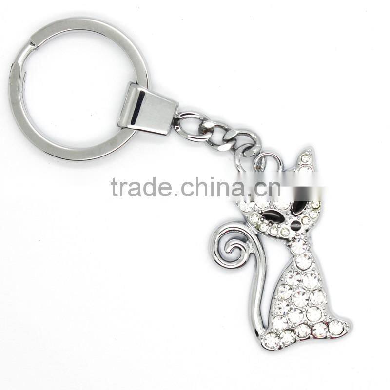 Personalised Fashion cute cat shaped keychain