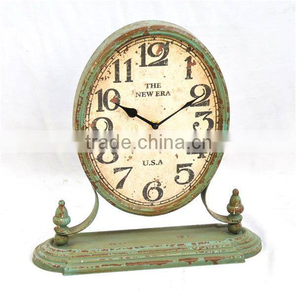 French country style decorative desk antique clocks