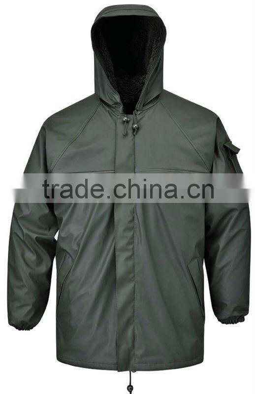 PU/PVC rain jacket for worker