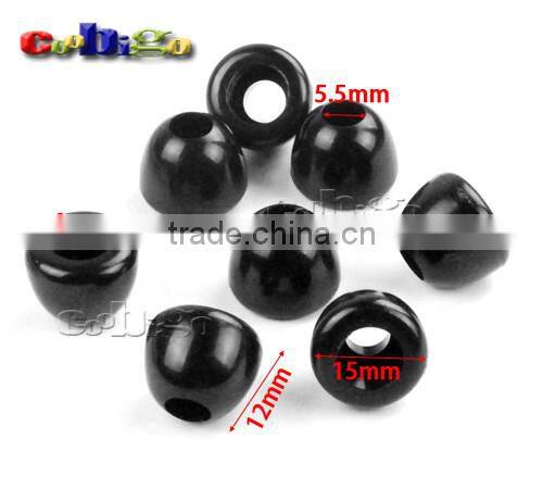 5.5mm Hole Bell Stopper Plastic Cord Ends For Sportwear Rope Paracord Accessories #FLS164-B