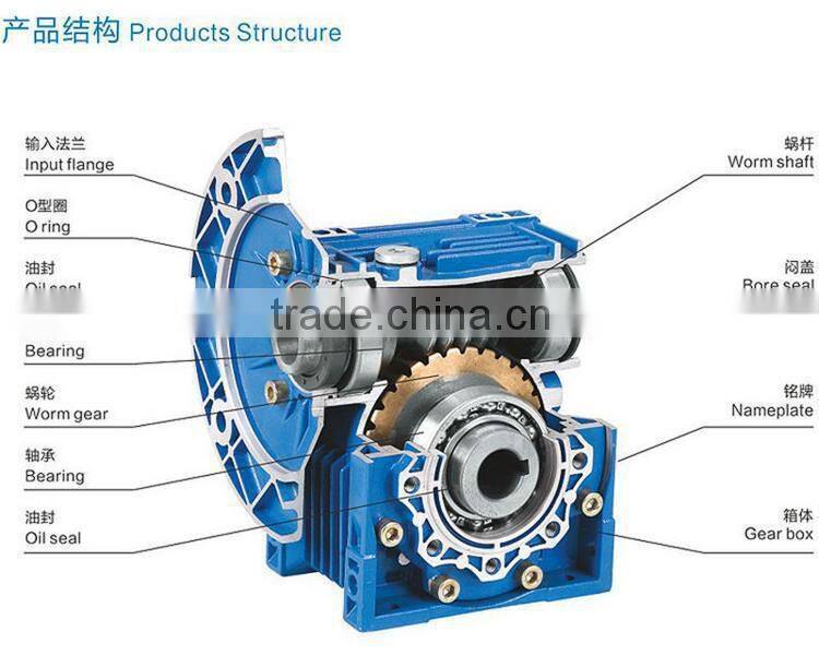 NMRV and RV Worm Reducer Gearbox Gear motor and Worm wheel