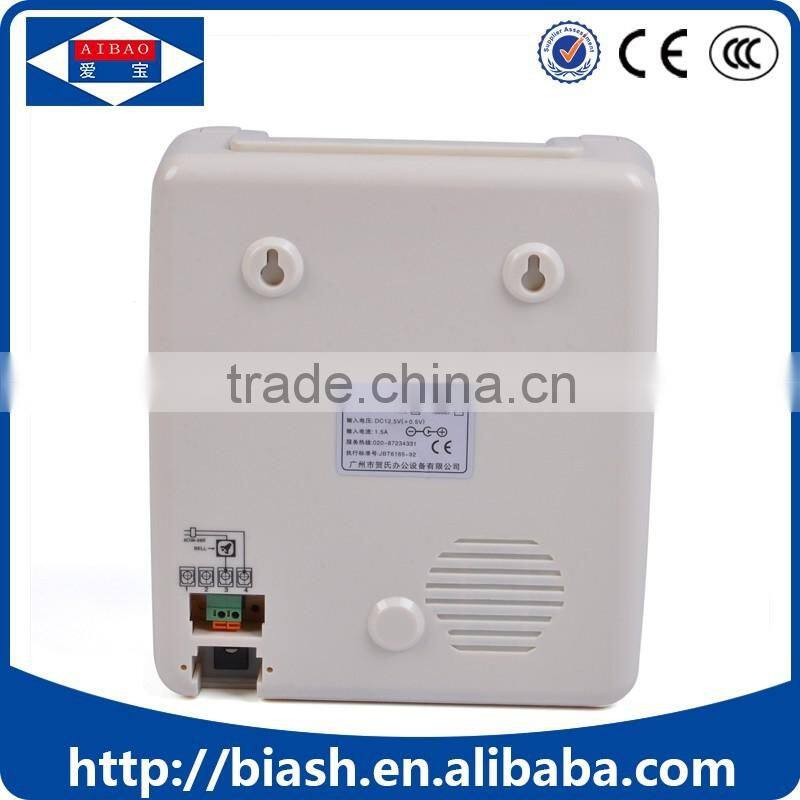 top saling electronic time recorder wall time clock with two color printing S-180