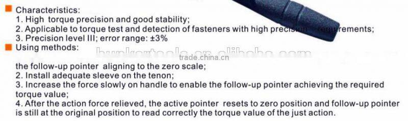 torque wrench with watch CR-V material