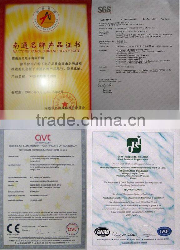 High quality aluminum electrolytic capacitor e-cap 220uf