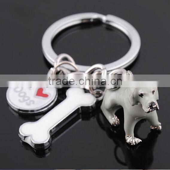 custom mini security bog hard pvc zine alloy lover key ring