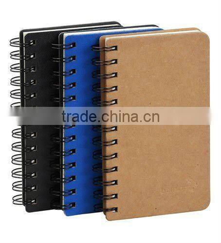 Classic style spiral book with colored paper