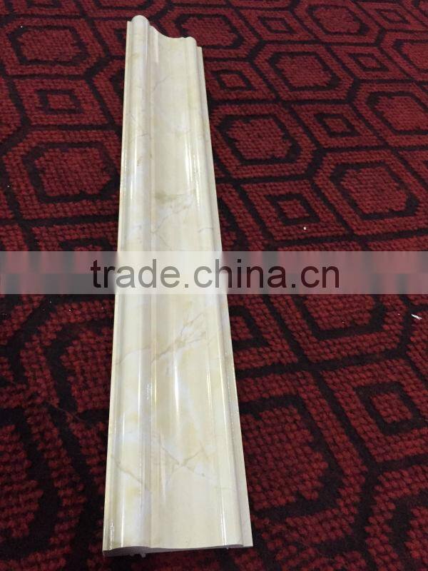 interior decoration bathroom tiles designs solid surface artificial Stone plastic line