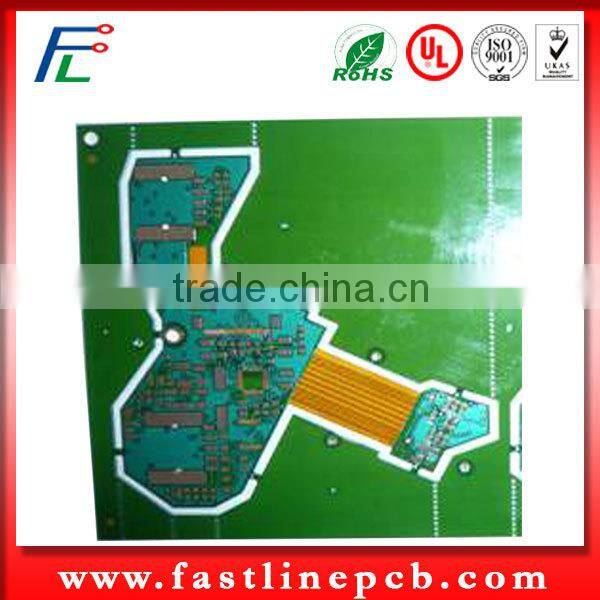 Double Side Rigid-Flex PCB in Fr4 Material and OEM PCB