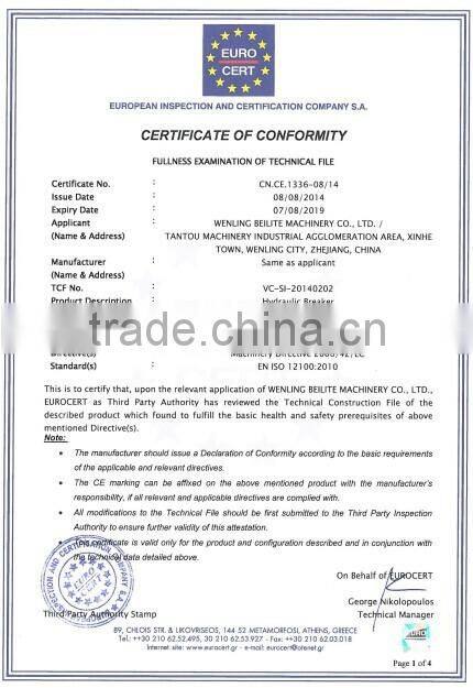 China Excavator Breaker Hammer for mini excavator, Hydraulic Breaker