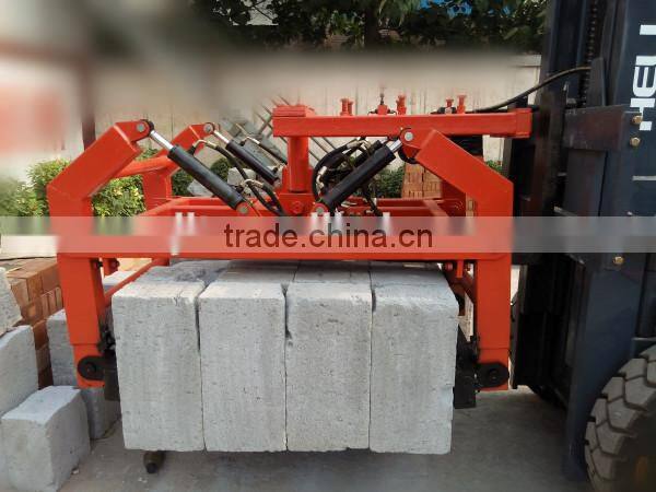Hydraulic forklift block clamp