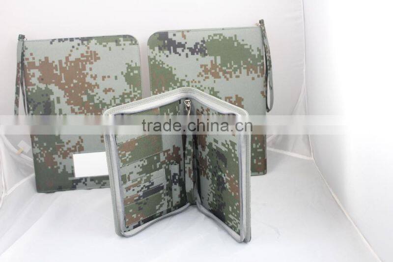 High Quality Different Size Military camouflage file folder, Military Portfolio For Nylon Material
