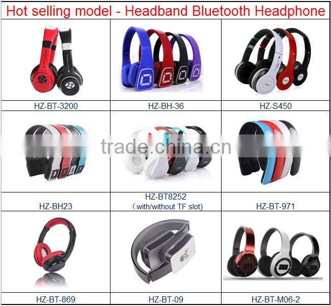 With CE certificate wireless stereo bluetooth headset