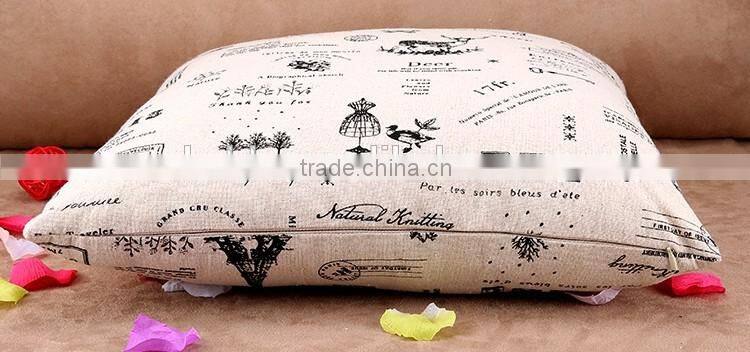 2015 creative cartoon deer pattern cotton and linen printed pillowcase household cloth art cushion cover