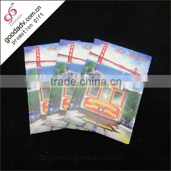 Customized promotional gifts souvenir metal tin plate fridge magnet