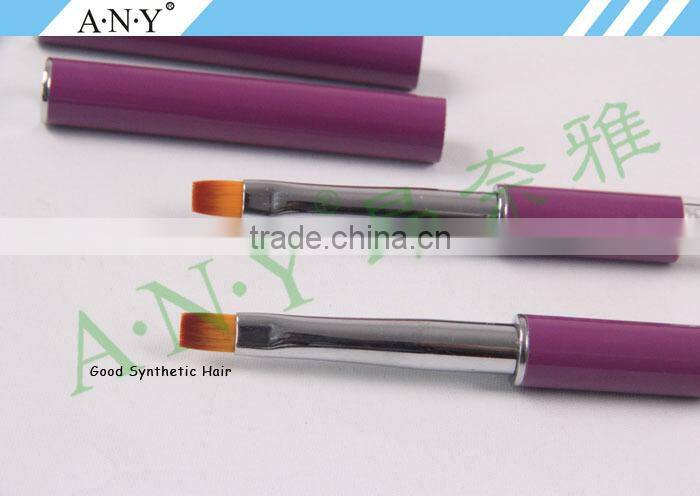 ANY Nail Art Crystal Extension Nails Building Rhinestone Handle Flat Nail Brush Gel Art