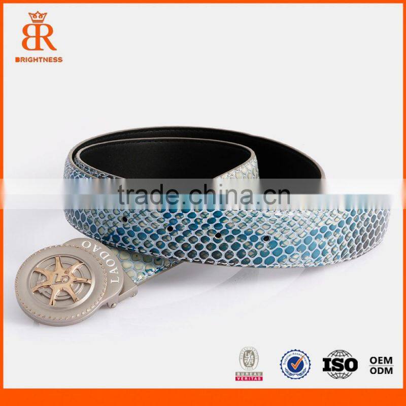 Custom mens genuine spanish leather belt mens designer belts