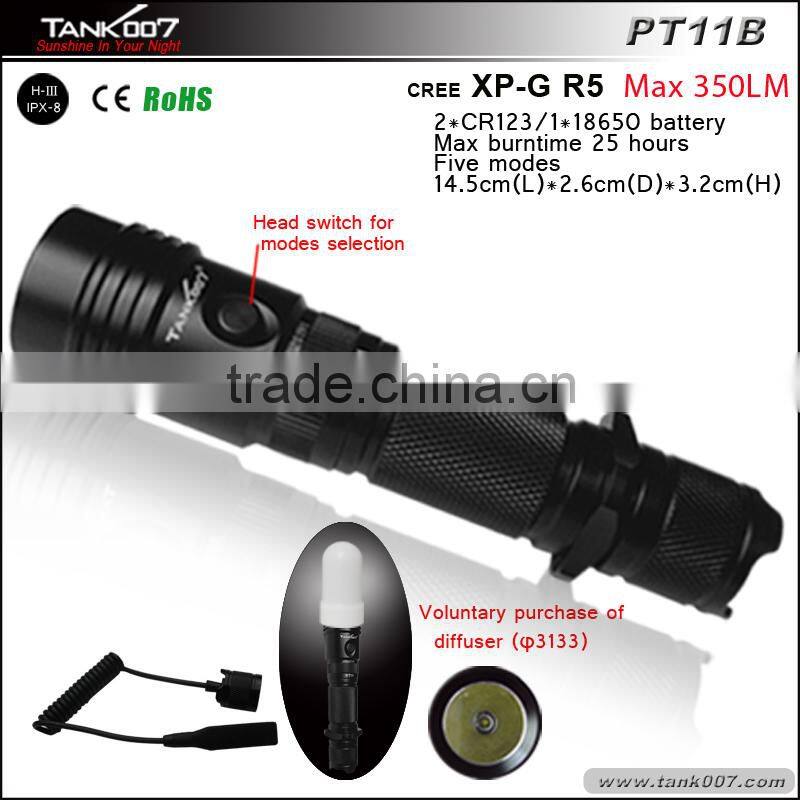 Tank007 PT11 High Quality Standard handheld rechargeable LED flashlights for long gun