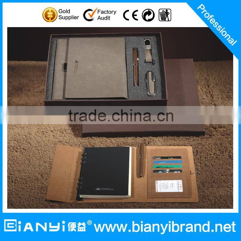 Formal gift collection leather executive notepad & notebook sets